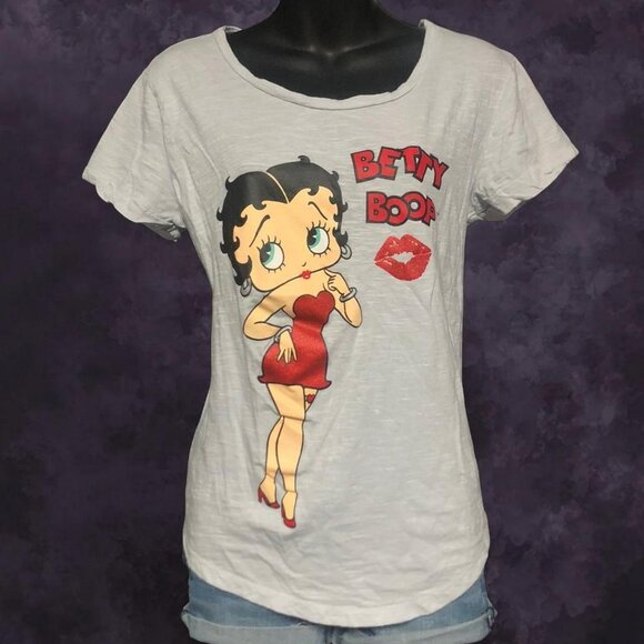 Betty Boop Tops - Betty Boop Glitter Tee